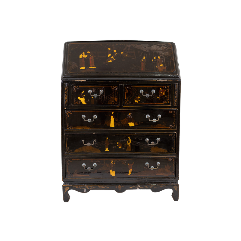 Chinese Export Drop-Front Desk