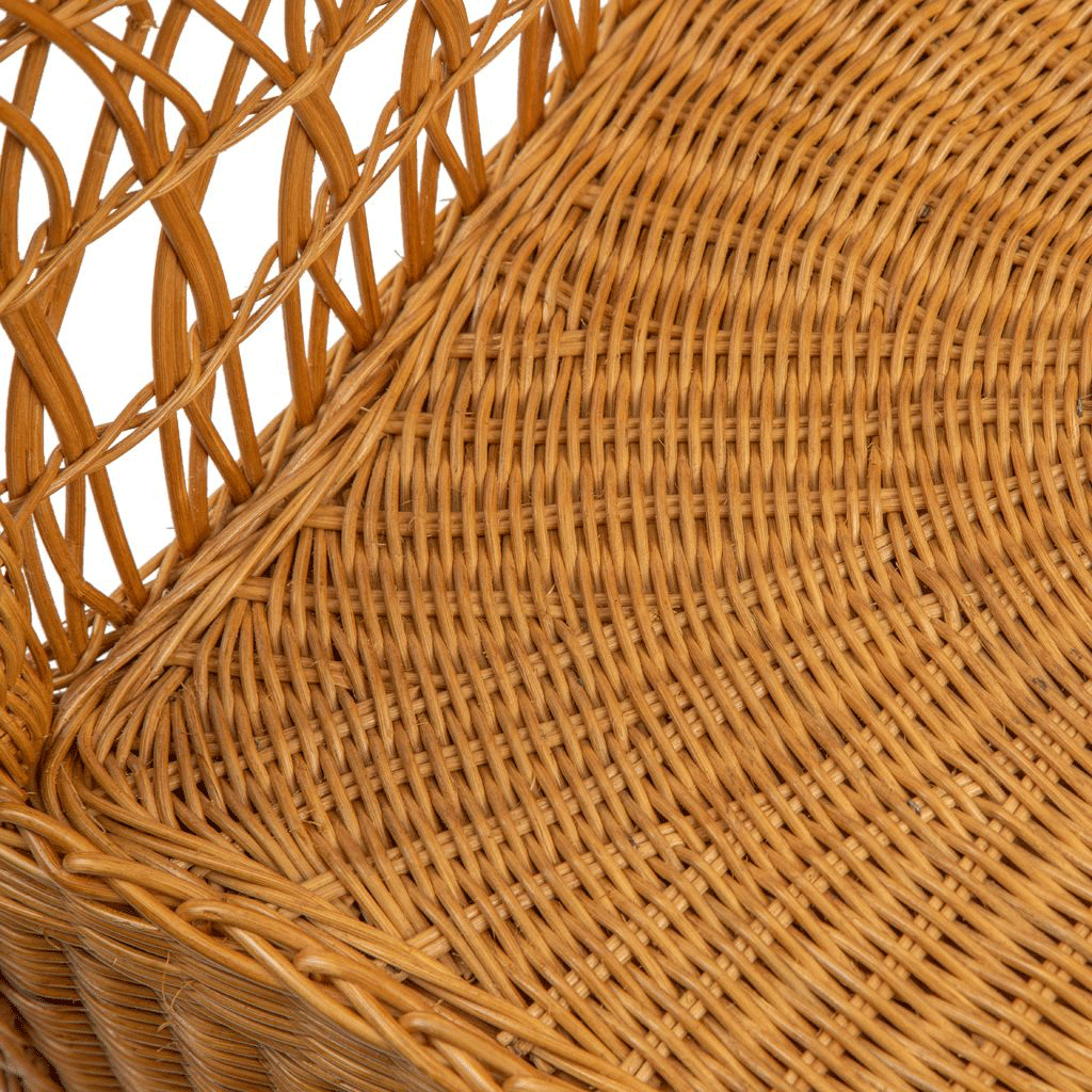 Vintage Bielecky Wicker & Rattan Love Seat