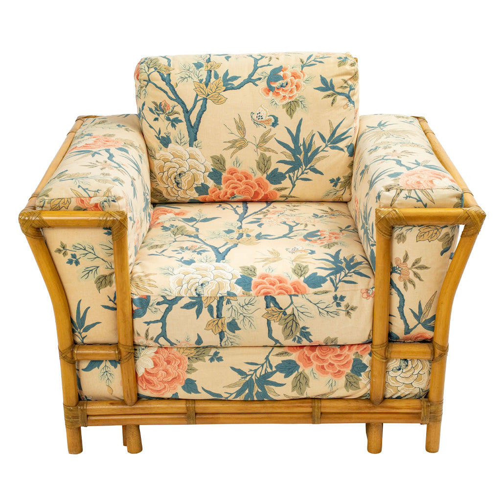 A Pair of Bamboo Armchairs by Gasparucci Italo