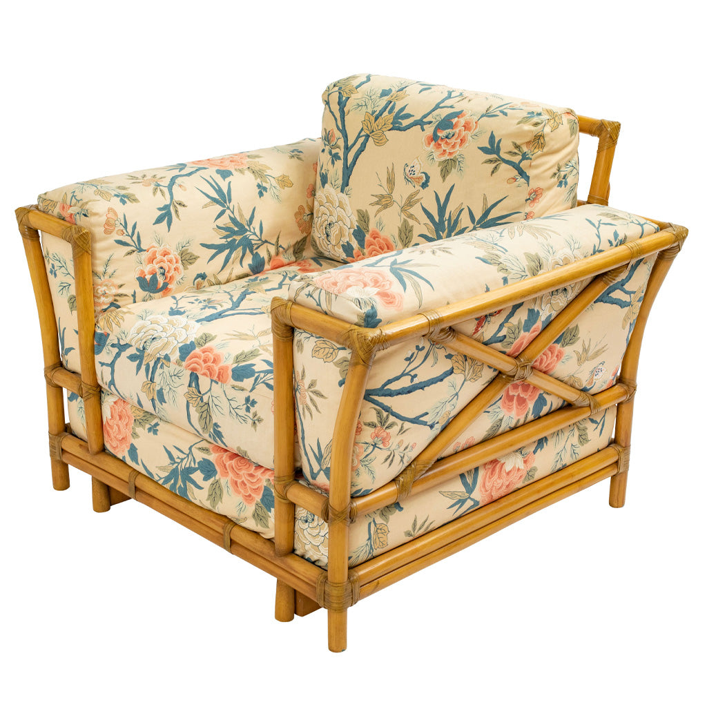 A Pair of Bamboo Armchairs by Gasparucci Italo