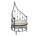 A Pair of Wrought Iron Barrel Chairs