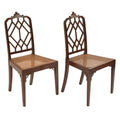 Pair of Chinese Chippendale Style Mahogany Side Chairs