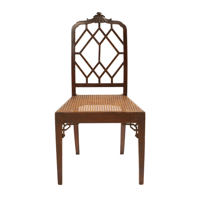 Pair of Chinese Chippendale Style Mahogany Side Chairs