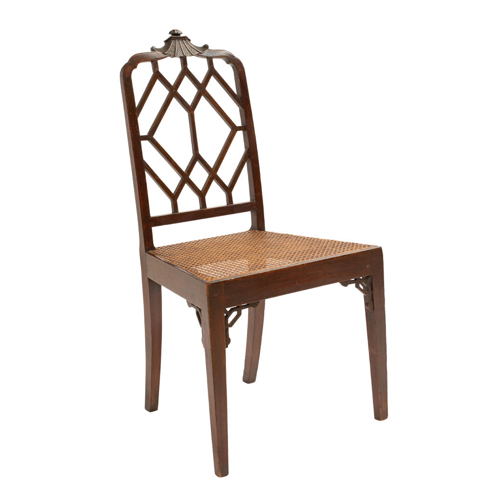 Pair of Chinese Chippendale Style Mahogany Side Chairs