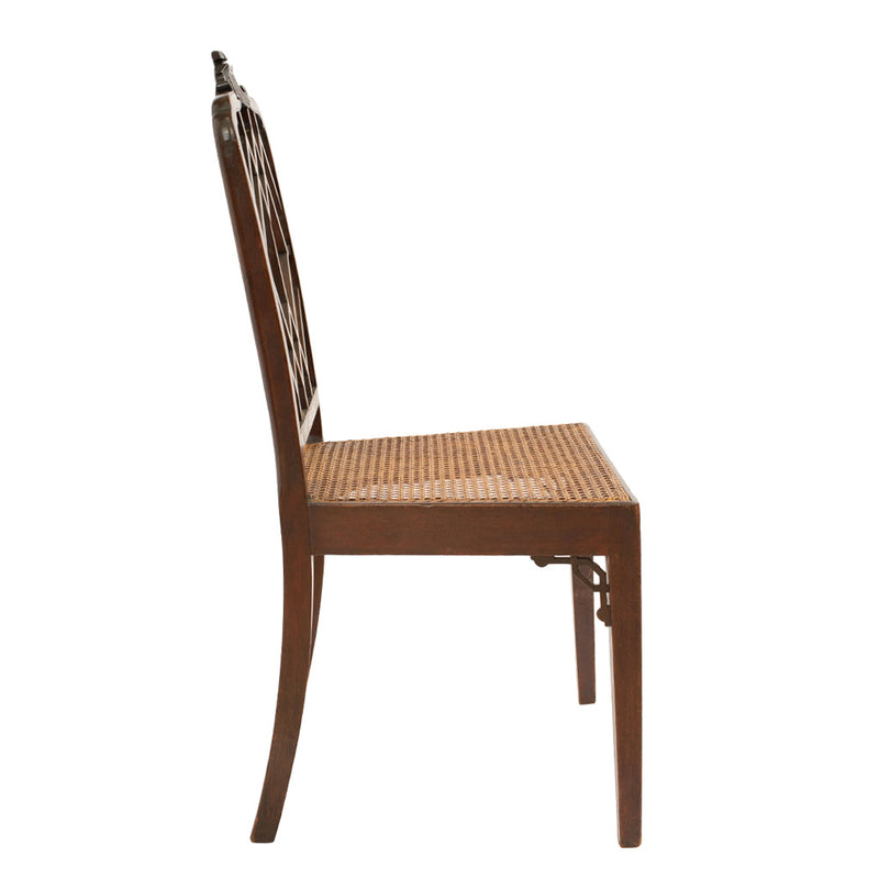 Pair of Chinese Chippendale Style Mahogany Side Chairs