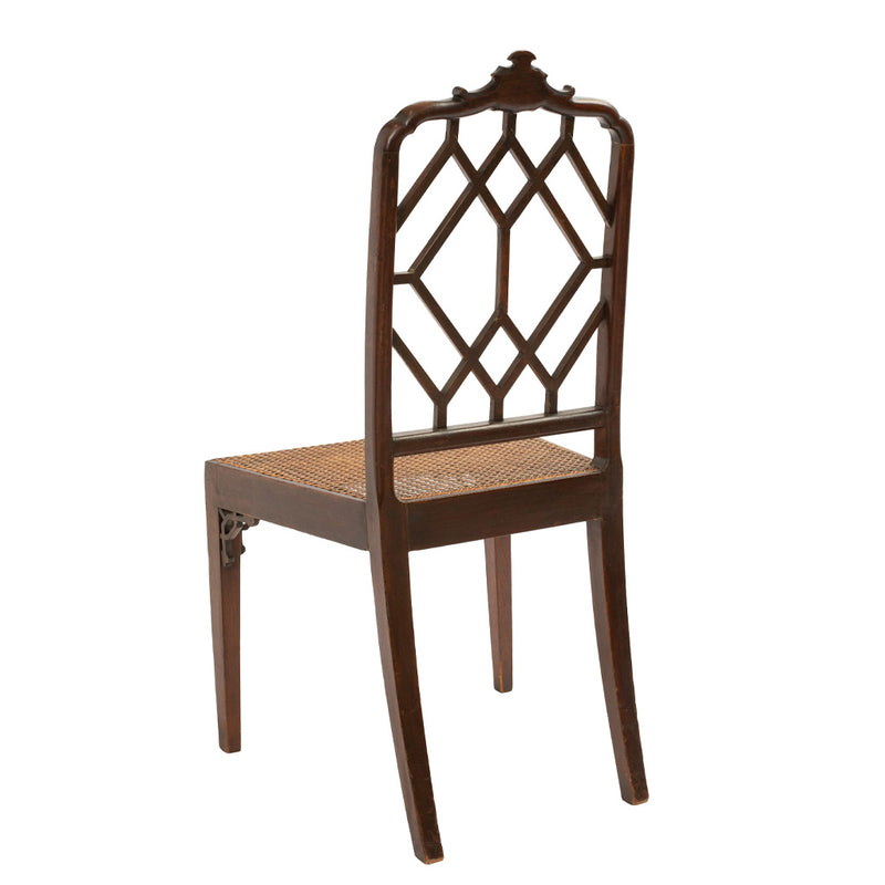 Pair of Chinese Chippendale Style Mahogany Side Chairs