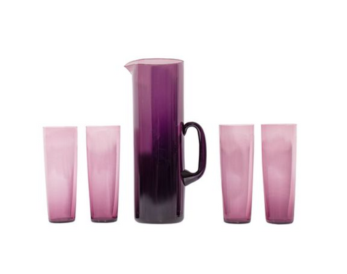 Modernist Glass Pitcher and Glasses by Timo Sarpaneva and Tapio Wirkkala