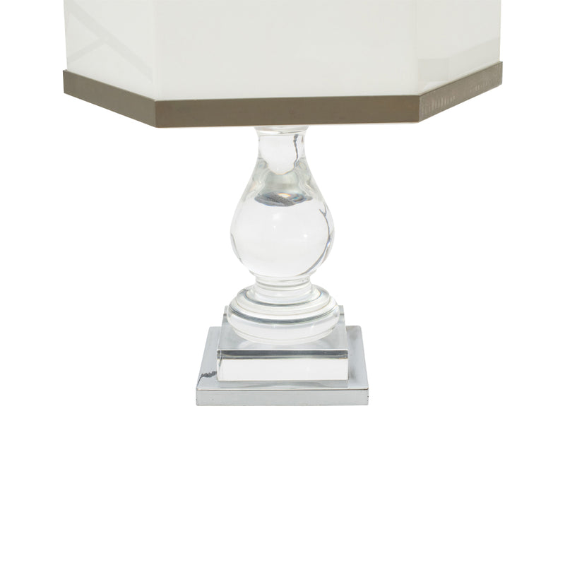 Pair of Acrylic Table Lamps in the Style of Romeo Rega