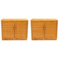 Pair of Rattan Cabinets