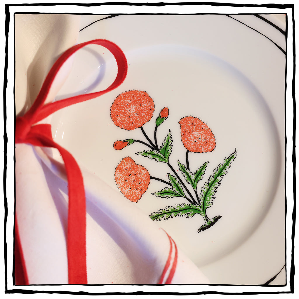 Papavero Rigato Porcelain