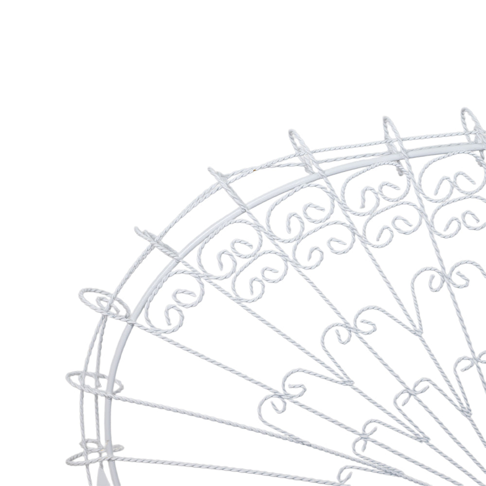 Wrought Iron Peacock Bench by Salterini