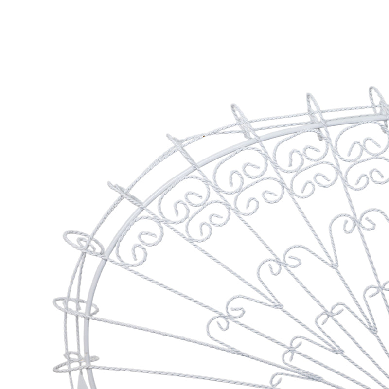 Wrought Iron Peacock Bench by Salterini