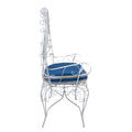 Wrought Iron Peacock Bench by Salterini