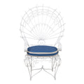 A Pair of Wrought Iron Peacock Armchairs by Salterini