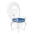 A Pair of Wrought Iron Peacock Armchairs by Salterini