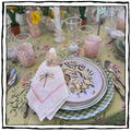 Dragonfly Rigato Dinner Napkins - Pink