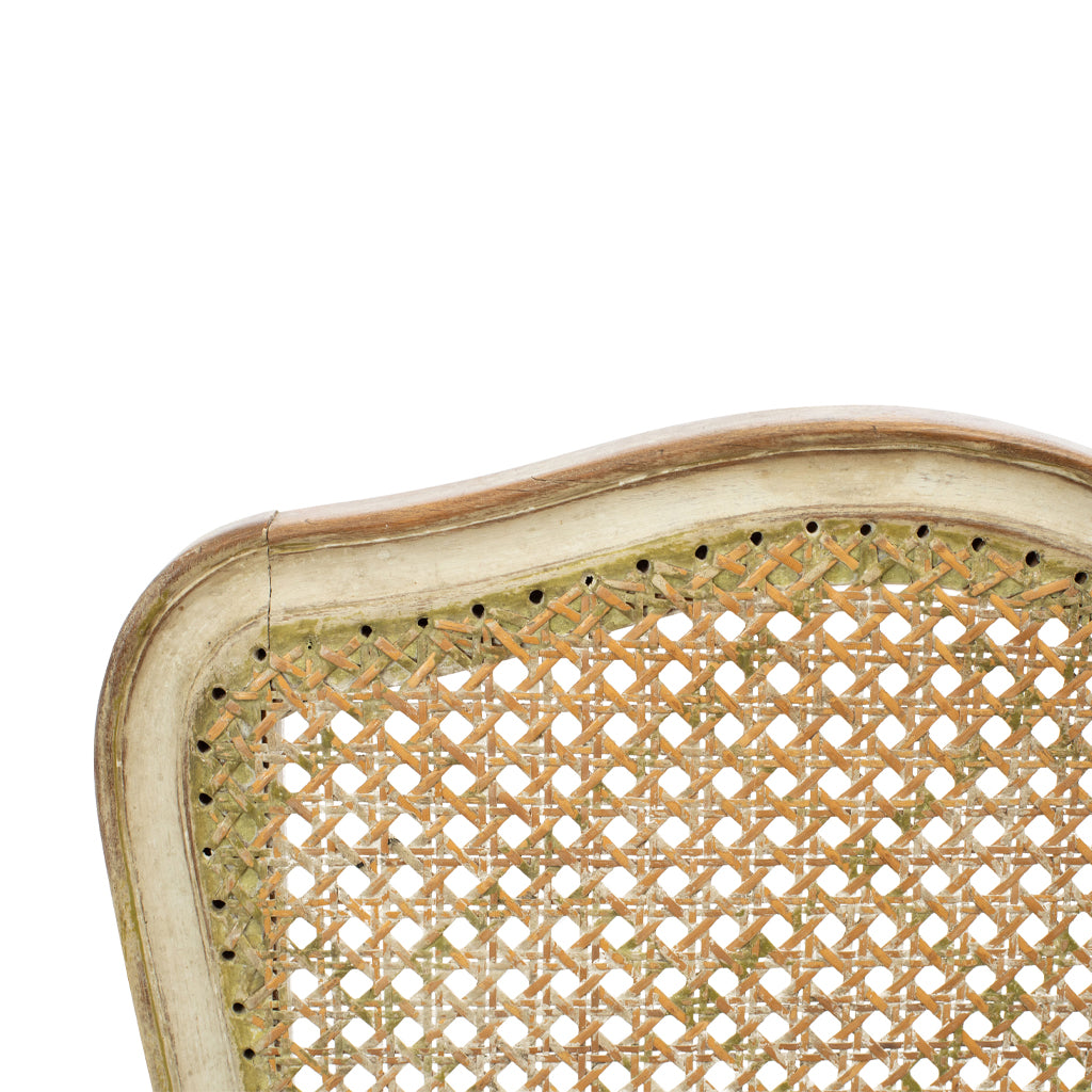 Set of 10 Louis XV Style Dining Chairs with Caned Seats