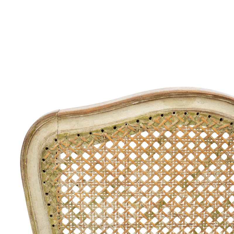 Set of 10 Louis XV Style Dining Chairs with Caned Seats