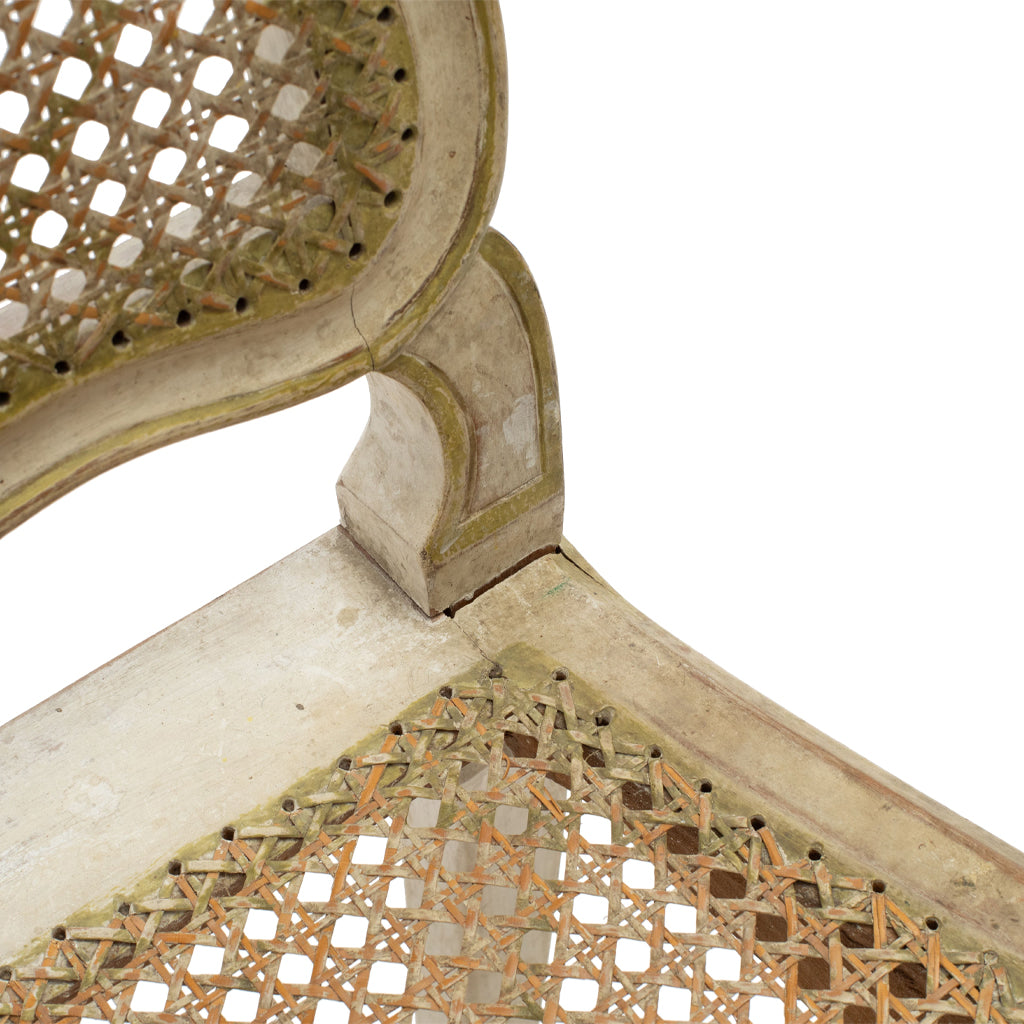 Set of 10 Louis XV Style Dining Chairs with Caned Seats