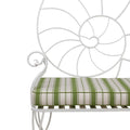 Wrought Iron Nautilus Shell Outdoor Bench