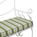 Wrought Iron Nautilus Shell Outdoor Bench
