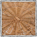 Pair of Wrought Iron and Wicker Gueridons