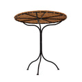 Pair of Wrought Iron and Wicker Gueridons