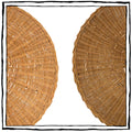 Pair of Wrought Iron and Wicker Gueridons
