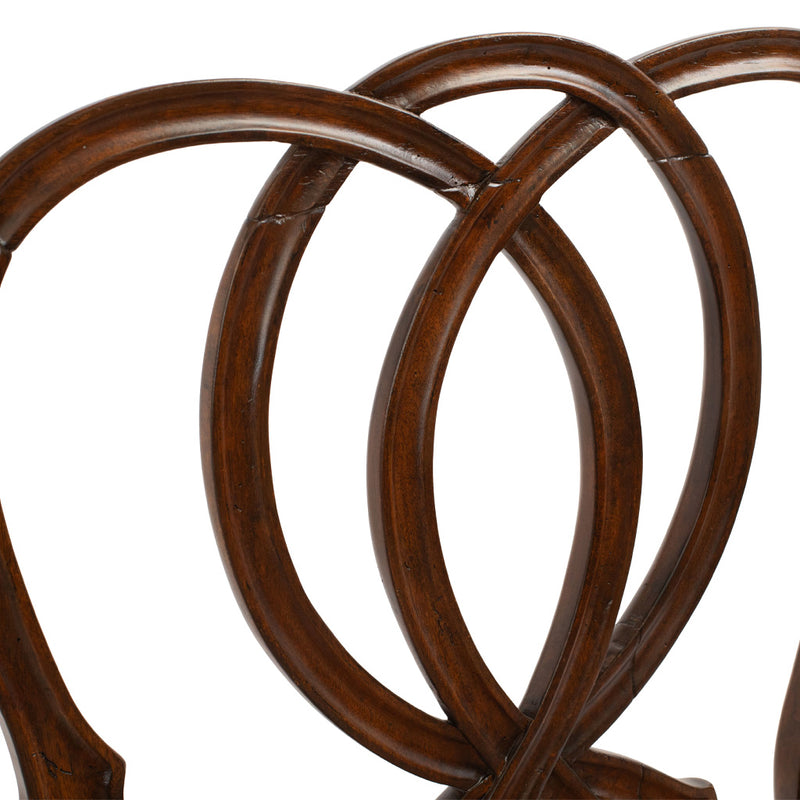 A Pair of Italian Rococo Style Walnut Armchairs