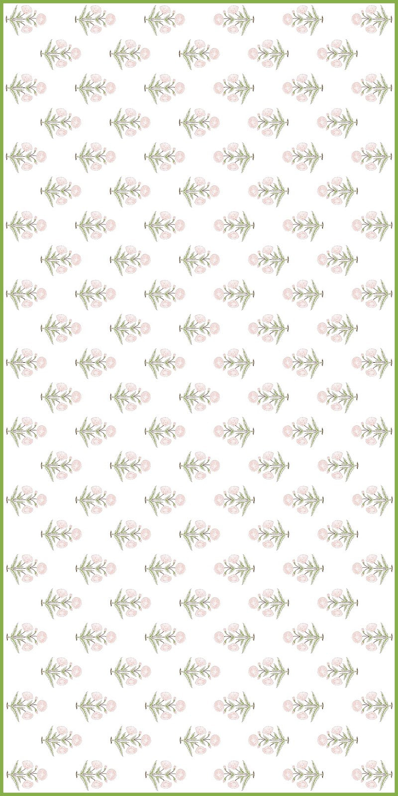 Papavero Blockprint Tablecloth - 60" x 120"