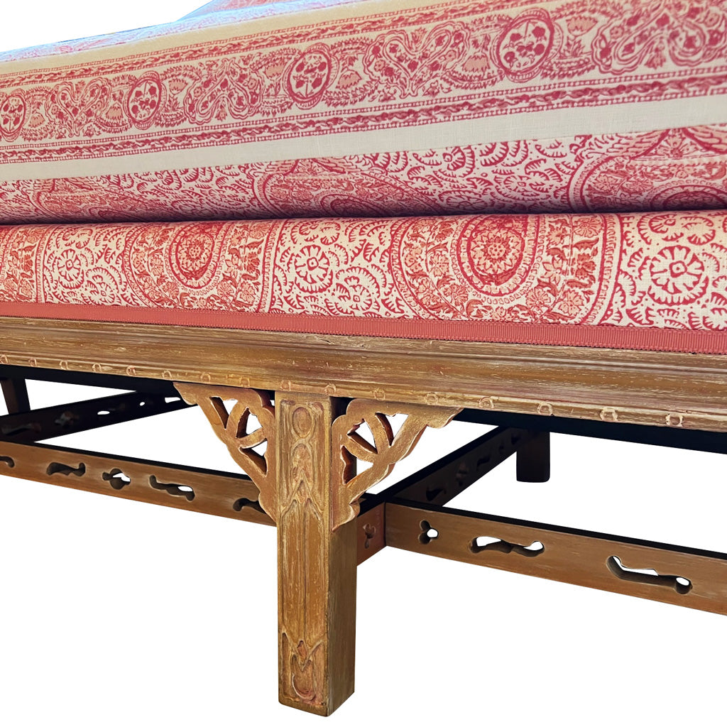 Carved Camelback Chippendale Settee