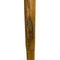 A Pair of Bamboo Half Moon Étagères with Glass Shelves