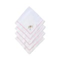 Dragonfly Rigato Dinner Napkins - Pink