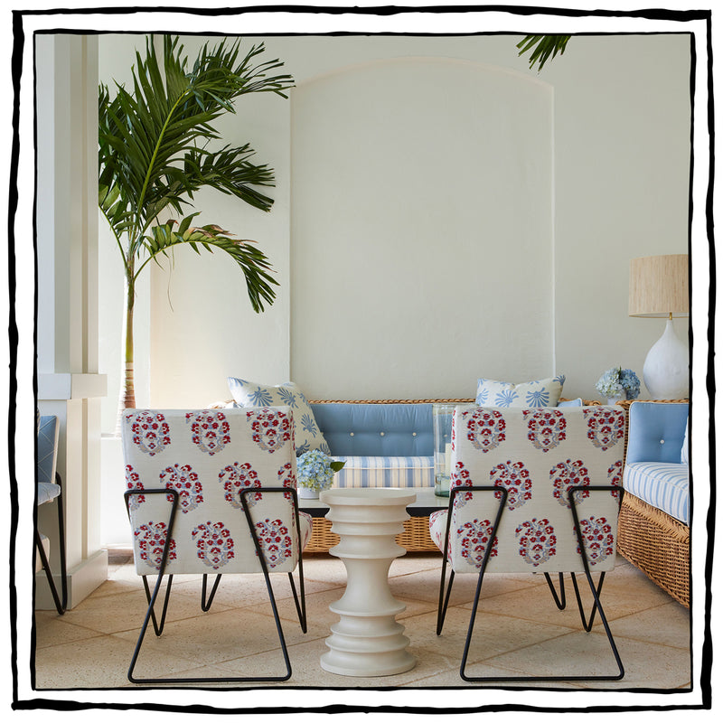 Giardino Jodhpur Grande - Sky & Branca Red (Memo)