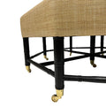 Brighton Octagonal 48"D Ottoman in Raffia Quadri Natural