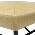Brighton Octagonal 48"D Ottoman in Raffia Quadri Natural