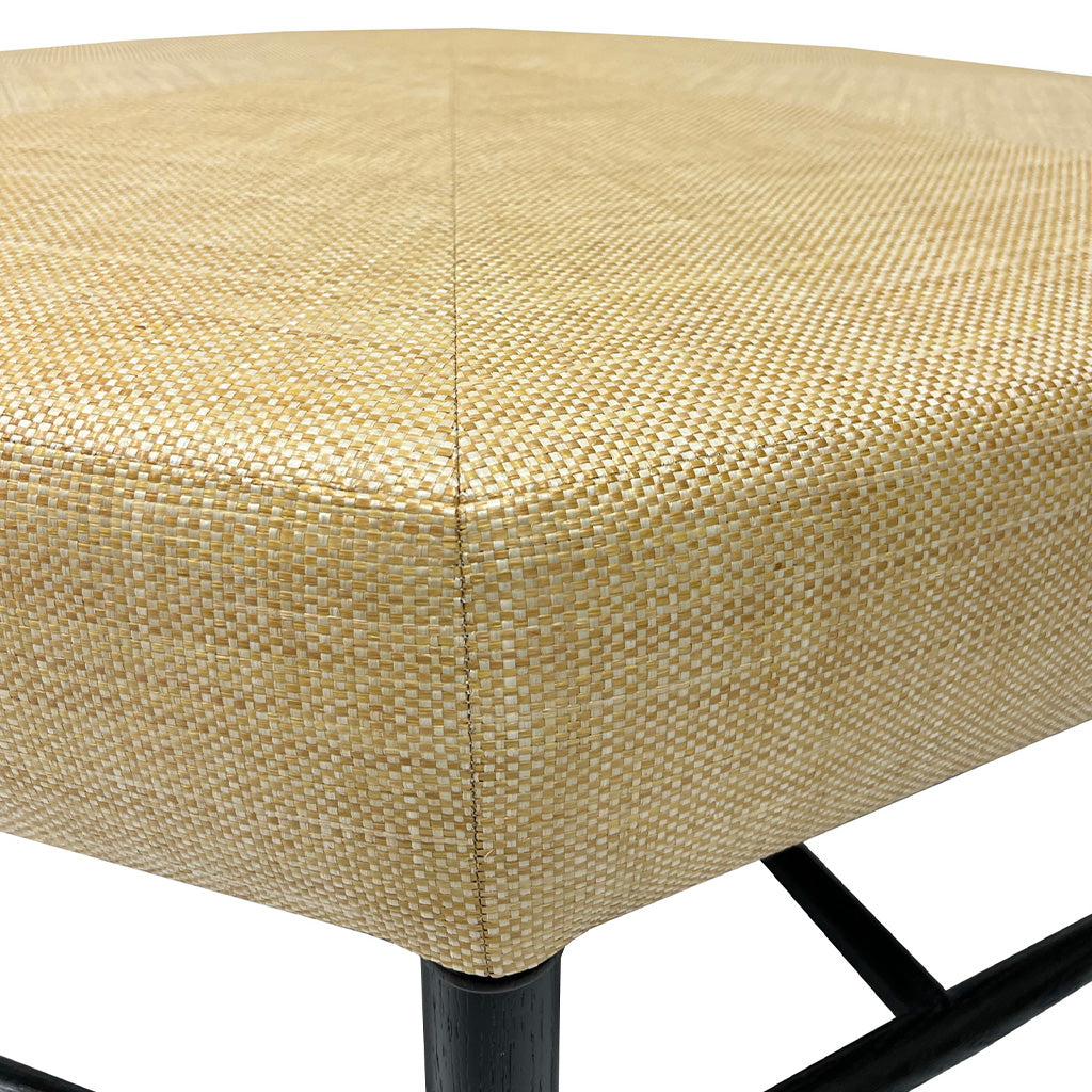 Brighton Octagonal 48"D Ottoman in Raffia Quadri Natural