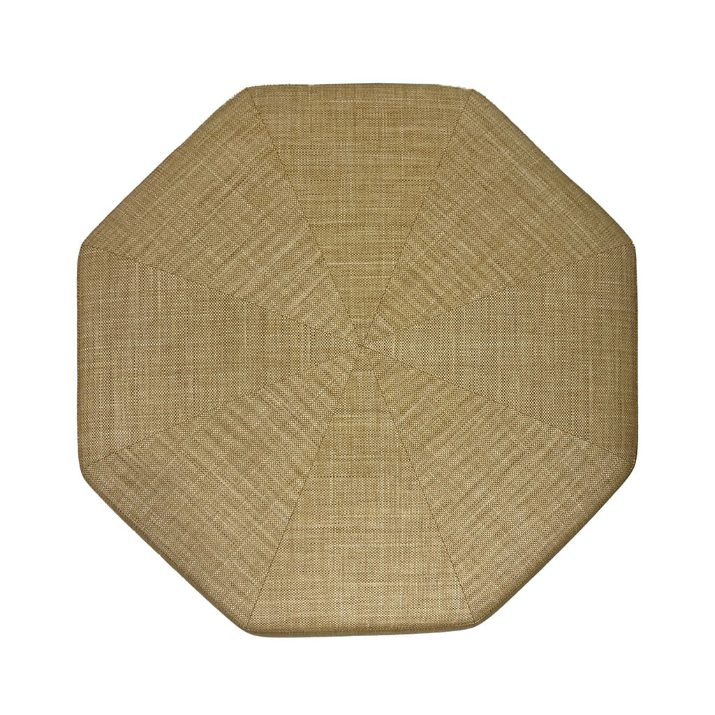 Brighton Octagonal 48"D Ottoman in Raffia Quadri Natural