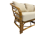 Three-Piece Bamboo and Rattan Sofa by Audoux Minet