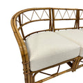 Three-Piece Bamboo and Rattan Sofa by Audoux Minet