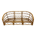 Three-Piece Bamboo and Rattan Sofa by Audoux Minet