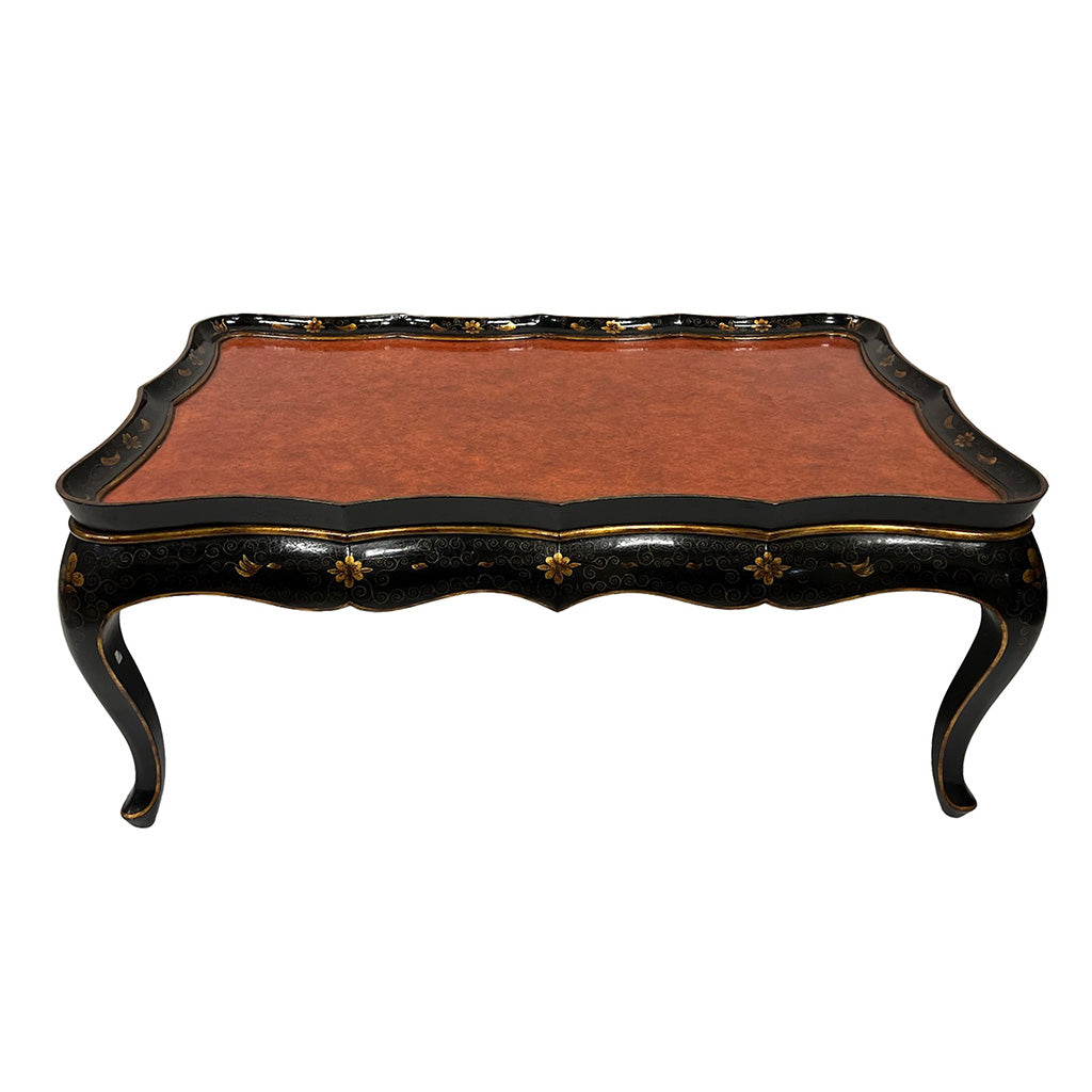 Japanned Coffee Table on Cabriole Legs