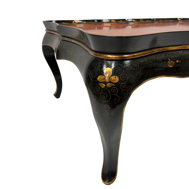 Japanned Coffee Table on Cabriole Legs