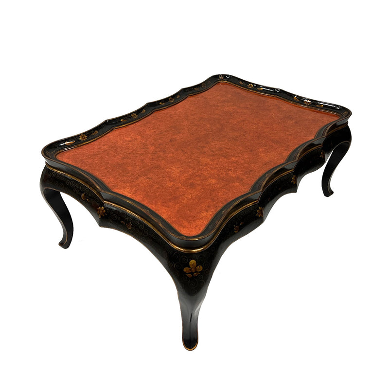 Japanned Coffee Table on Cabriole Legs