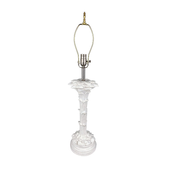White Plaster Palm Table Lamp by Sirmos