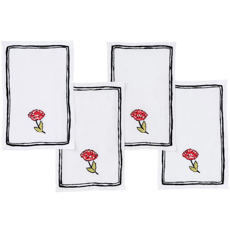 Papavero Rigato Cocktail Napkins