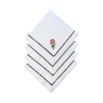 Papavero Rigato Dinner Napkins