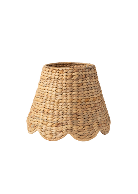 Scalloped Lampshade in Water Hyacinth