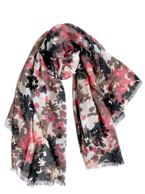 Verdure Camo Silk Scarf - St. Moritz