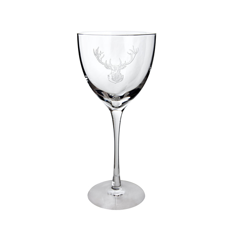 Staghead Wine Glass
